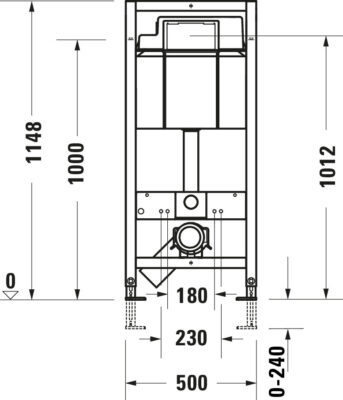 Seinasisene WC-poti paigaldusraam DURASYSTEM - Image 3