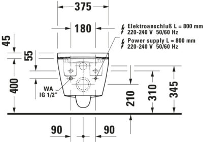 D-NEO SENSOWASH Compact pesuga WC-pott - Image 9